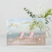 Begroting kerstvakantieband feestdagenkaart (Staand voorkant)