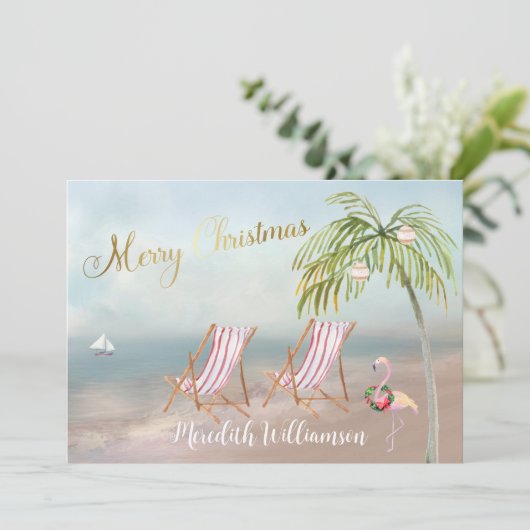 Begroting kerstvakantieband feestdagenkaart (Staand voorkant)