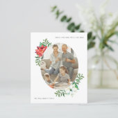 BEGROTING Kerstwinter Poinsettia Bloem Lijst (Staand voorkant)