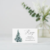 Begroting kerstwinter SM Meal RSVP Informatiekaartje (Staand voorkant)