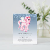 BEGROTING Kinderen van Birthday Nodig Blauwe Unico (Staand voorkant)