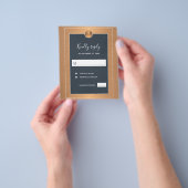 Begroting klassieke goudbruine bruinbruin RSVP Flyer (Hand)