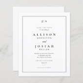 Begroting Klassieke zwarte en witte bruiloft bespa (Voorkant / Achterkant)