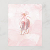 BEGROTING Kleine danser 1e verjaardag Uitnodiging  (Achterkant)