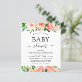 Begroting Koraal Baby shower Florence (Staand voorkant)