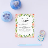 Begroting Koraal Baby shower Florence Flyer (Enkel)