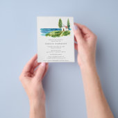 Begroting Kustafel Waterverf Bridal Shower Flyer (Hand)