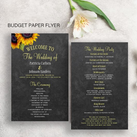 BEGROTING Landelijke zonnewedding programma met zo Flyer