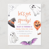 Begroting Laten we Spooky Halloween Birthday Party (Voorkant)