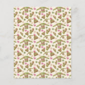 Begroting lelijke trui kerstfeestelijke uitnodigin flyer (Achterkant)