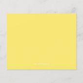 Begroting Lemon Gender Neutral Baby shower Invitat (Achterkant)