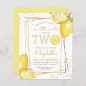 Begroting Lemon Waterverf 2e verjaardag van de uit (Voorkant / Achterkant)