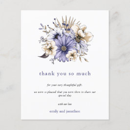 Begroting Lila Waterverf Florals Weddenschap Harte