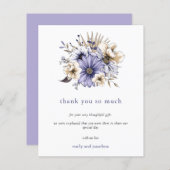 Begroting Lila Waterverf Florals Weddenschap Harte (Voorkant / Achterkant)