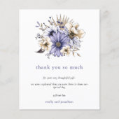 Begroting Lila Waterverf Florals Weddenschap Harte (Voorkant)