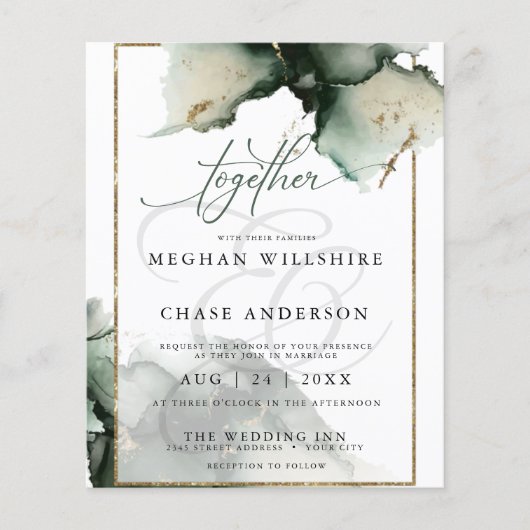 Begroting maar mooi Abstract Sage Green (Voorkant)