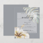 Begroting, maar mooi huwelijk, gouden hibiscus (Voorkant / Achterkant)