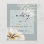 Begroting, maar mooi huwelijk, gouden hibiscus (Voorkant)