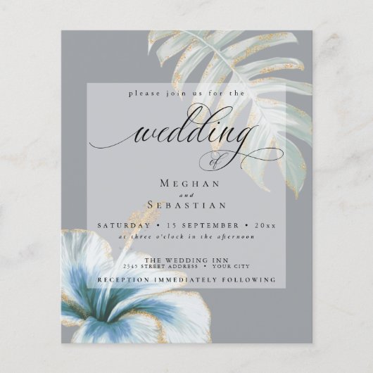 Begroting, maar mooie bruiloft! (Voorkant)