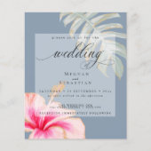 Begroting maar mooie bruiloft roze hibiscus (Voorkant)