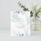 Begroting, maar mooie Elegant Blue Waterverf (Staand voorkant)