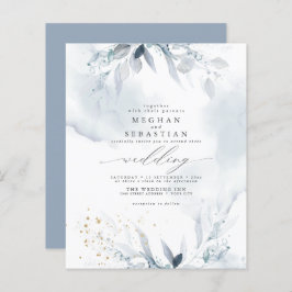 Begroting, maar mooie Elegant Blue Waterverf