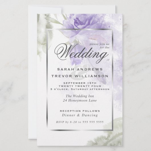 Begroting, maar mooie Roestelijke Paarse Rozen (Voorkant)