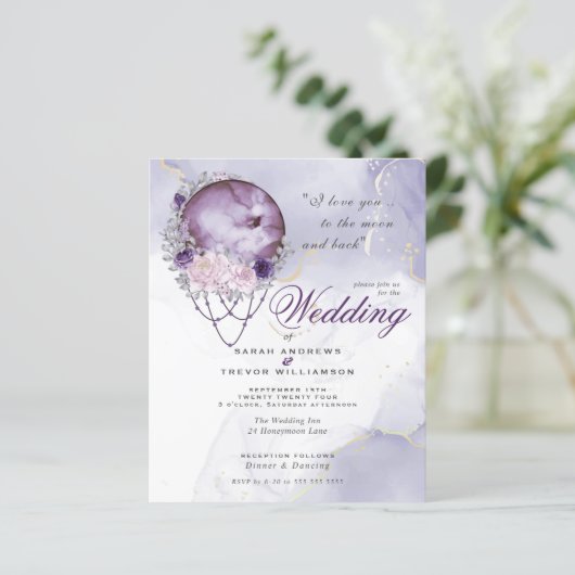 Begroting, maar mooie, roestrijke Paarse volle maa (Staand voorkant)