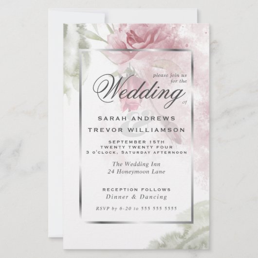 Begroting maar mooie roze roze rozen (Voorkant)