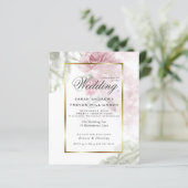 Begroting maar mooie roze roze rozen (Staand voorkant)