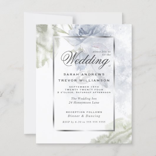 Begroting, maar prachtige Roestblauwe Rozen (Voorkant)