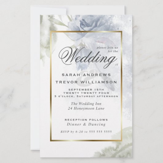 Begroting, maar prachtige Roestblauwe Rozen (Voorkant)