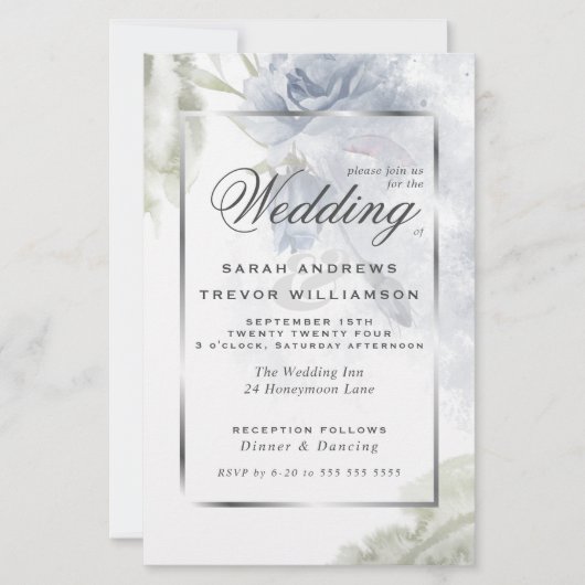 Begroting, maar prachtige Roestblauwe Rozen (Voorkant)