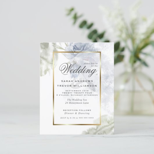 Begroting, maar prachtige Roestblauwe Rozen (Staand voorkant)