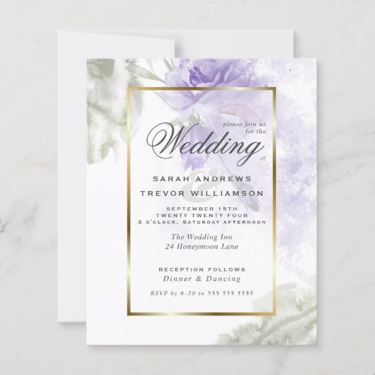 Begroting, maar prachtige Roestelijke Lila Paarse  (Voorkant)