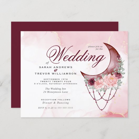 Begroting, maar prachtige Roestische maan Mandala (Voorkant / Achterkant)