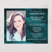 Begroting Marmer Green Celebration of Life Invitat (Voorkant)