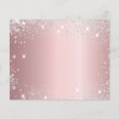 Begroting masquerade party blush roze save the dat (Achterkant)