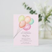 Begroting Meisjes eerste uitnodiging (Staand voorkant)