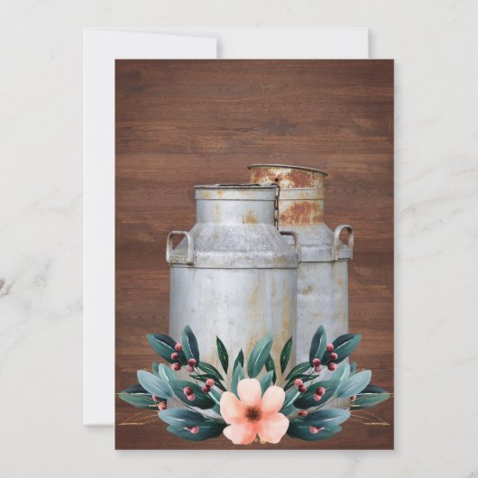 Begroting melkbussen oud Boerderij Rustisch Kaart (Achterkant)