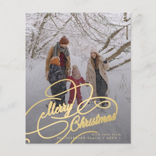 Begroting Merry kerst multi-foliday-kaart Flyer (Voorkant)