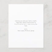 Begroting Merry kerstfeestay Greetings Kaart (Achterkant)