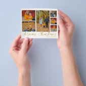 Begroting Merry kerstGold 6 Fotobuffelcontrole Flyer (Hand)