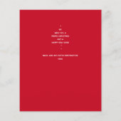 Begroting Merry-kersthandschrift & Red Flyer (Achterkant)