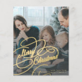 Begroting Merry Kerstmis 5 foto collage begroeting (Voorkant)