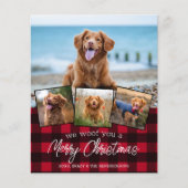 Begroting Merry Kerstmis foto Red Pset Holiday (Voorkant)