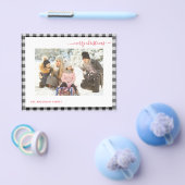 Begroting Merry Kerstmis geplakt Moderne 2-fotokaa Flyer (Enkel)