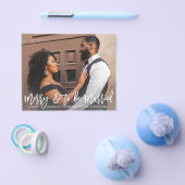 Begroting Merry & To Be Married Verloving Foto Flyer (Enkel)