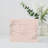 Begroting met de hand getrokken Greenery Blush Bot (Staand voorkant)
