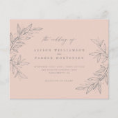 Begroting met de hand getrokken Greenery Blush Bot (Voorkant)